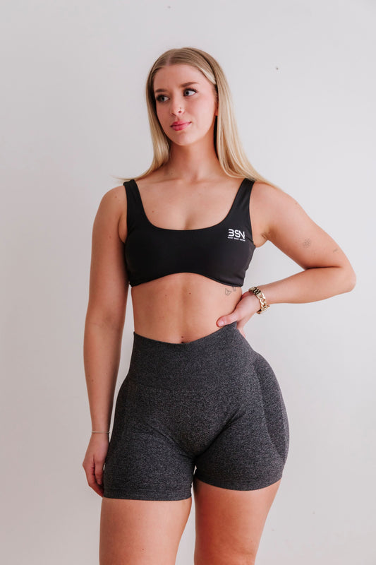 Black Seamless Shorts