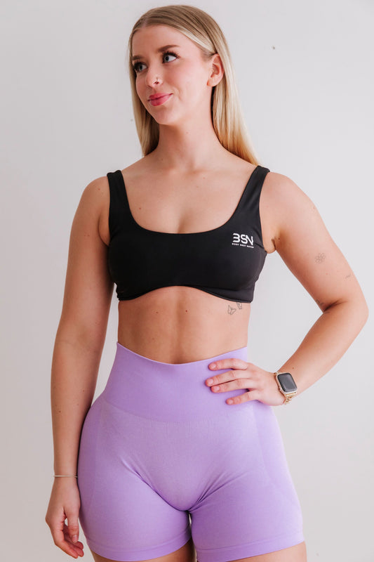 Purple Seamless Shorts